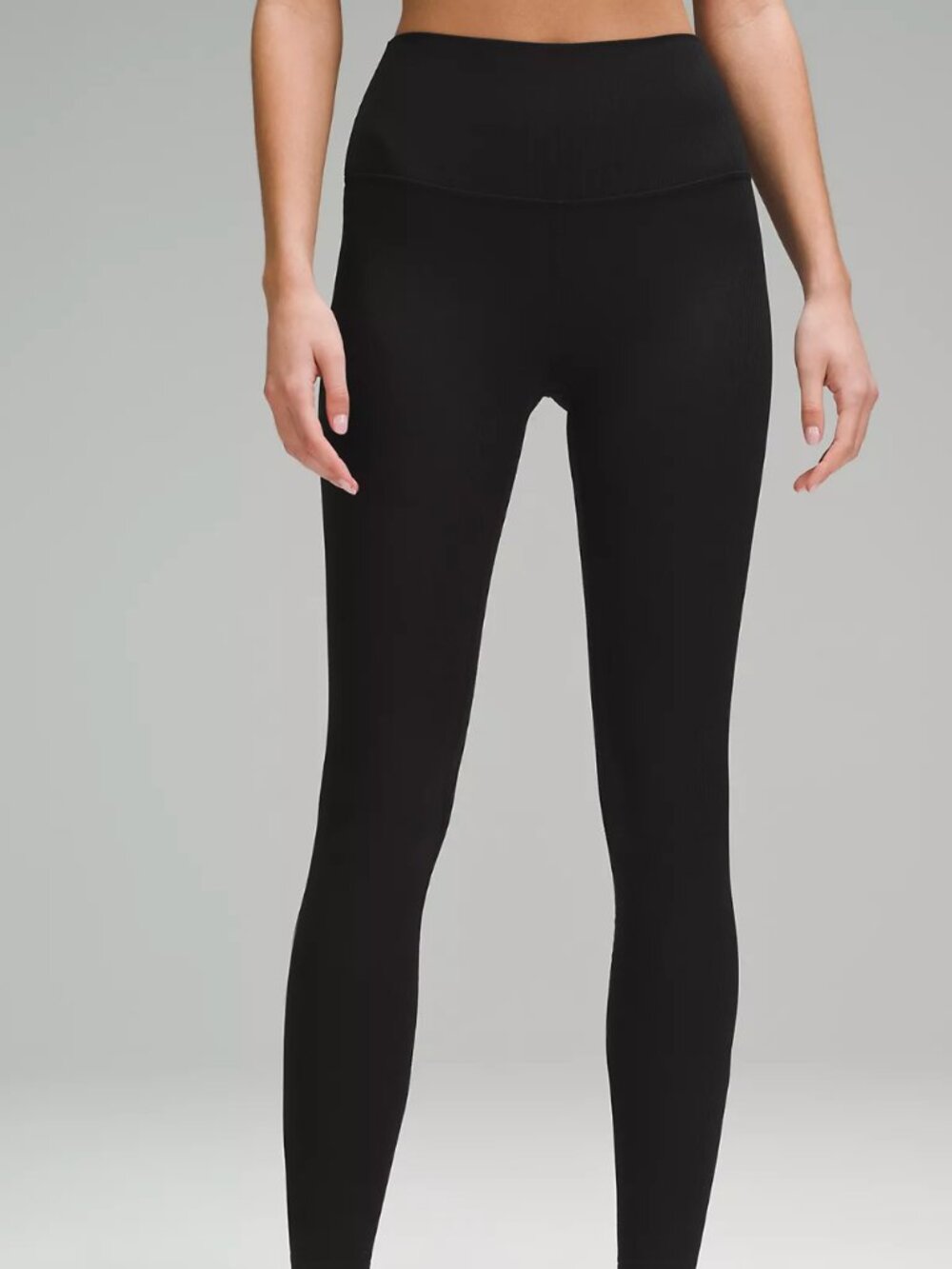 lululemon athletica Black align rib trim pants 28”